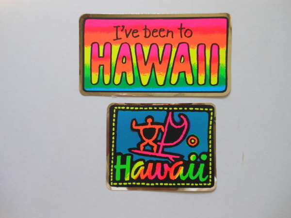 ☆HAWAII ハワイ ステッカー 2枚組 送料無料!☆
