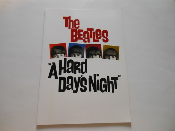 ☆ビートルズ 映画「A HARD DAY'S NIGHT」パンフレット 美品 送料無料!☆