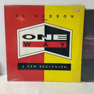 シュリンク付 / AL HUDSON AND ONE WAY / A NEW BEGINNING / LP レコード / US ORIGINAL / 1988 /