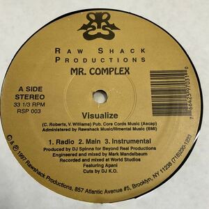 Mr. Complex / Visualize / Why Don't Cha / 12inch レコード / RSP003 / 1997 / HIP HOP / RAP / Prod. DJ SPINNA