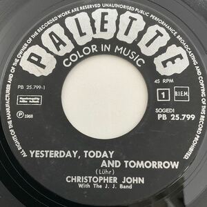 Christopher John / Yesterday, Today And Tomorrow / Mister Sand / 7inch レコード / EP / PB 25.799 / 1968 / Benelux