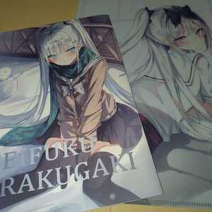 コミティア134 GreeNNight 同人誌 イラスト集 SEIFUKU RAKUGAKI + クリアファイル