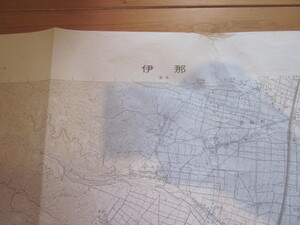 古地図　伊那　2万5千分の1地形図◆昭和５２年◆長野県