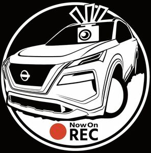 日産　エクストレイル　ドラレコ　ドライブレコーダー　ステッカー　車種や色変更可能