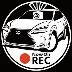 無料車種やカラーリングの変更可能です　レクサス　nx ドライブレコーダー　ドラレコ　ステッカー　rx