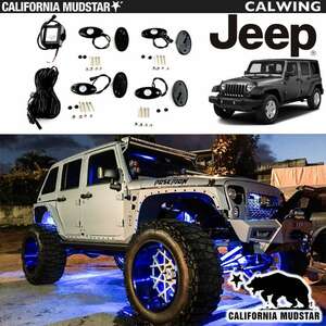  California mud Star Jeep Wrangler JK etc. LED waterproof lock light set RGB flashlight 4PC 12V