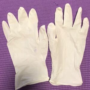 ニトリルゴム手袋 ビニール手袋 整理品 Mサイズ　1双