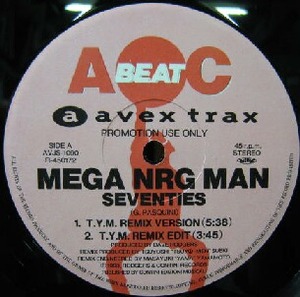 $ MEGA NRG MAN / SEVENTIES (T.Y.M. REMIX VERSION) DE NIRO / START (T.Y.M. REMIX VERSION) 大ヒット (AVJS-1090) 限定レコード