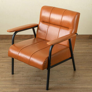 ソファー １人掛け チェア 肘掛け シングルソファ 椅子 リビングチェア パーソナル アームチェア PVC張り ブラック ブラウン