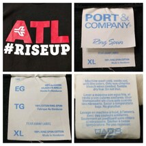 【一点物・US古着アメリカ輸入】半袖Tシャツ プリント ATL NHL アメフト XLサイズ オーバーサイズ ビッグシルエット ゆるダボ ブラック 黒_画像10