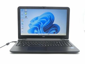 カメラ内蔵/中古/15.6型/ノートPC/Win11Pro/新品SSD256GB/8GB/Celeron 3215U/NEC　JVF-N　新品無線マウス　　MS office2021ProPlus搭載