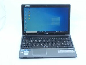 カメラ内蔵/15型/ノートPC/Win10/新品SSD256GB/4GB/i5 M460/ACER　5745DG 　GT425M 新品無線マウス　MS office2021搭載