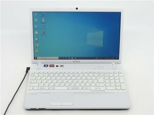 カメラ内蔵/15.6型/ノートPC/Win10/新品SSD256/8GB/AMD　E-350/SONY　VPCEL16FJ　Office搭載/HDMI/無線WIFI/テンキー