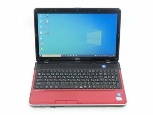 カメラ内蔵/中古/15.6型/ノートPC/Win10/爆速新品SSD256/4GB/PentiumB940/FMV　AH42/D 　新品無線マウス　MS office搭載　動作良品