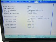 Prime　I7　2670QM 2.2GHZ　4GB　BIOSまで表示　詳細不明　ノートPCパソコン　ジャンク品_画像2