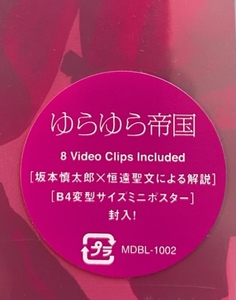 未開封品　B4変形ミニポスター封入　　ゆらゆら帝国　CLIPS 1998～2003　坂本慎太郎解説　国内盤DVD