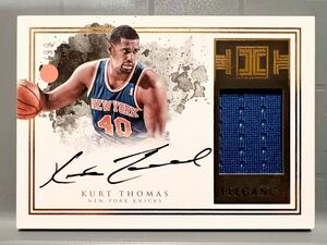 最高級直書/99 Auto Jersey 16 Panini Impeccable Kurt Thomas カート・トーマス NBA サイン バスケ Knicks ニックス ユニフォーム 名選手