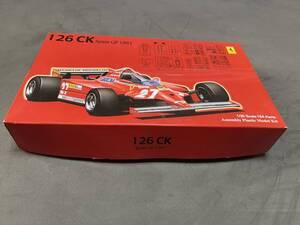 フジミ　1/20 フェラーリ126CK 　 Ferrari 126CK スペイン GP　　ジル・ヴィルヌーヴ　　ディディエ・ピローニ　　箱にダメージあり