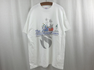 90'S USA製 アトランタオリンピック プリント 半袖Tシャツ(XL)ホワイト
