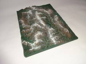 南アルプス　大型山岳模型　1/150000統一スケール山岳模型　透明ケース無しタイプ　透明山名シート付