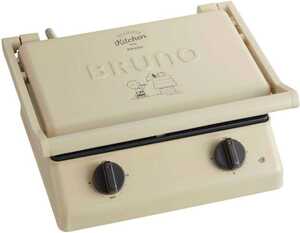 BRUNO ブルーノ PEANUTS グリルサンドメーカー ダブル スヌーピー BOE092-ECRU エクリュ ホットサンドメーカー 電気 耳まで焼ける 食パン 