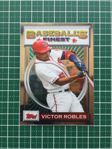 ★TOPPS MLB 2020 FINEST FLASHBACKS #121 VICTOR ROBLES［WASHINGTON NATIONALS］ベースカード 20★_画像1