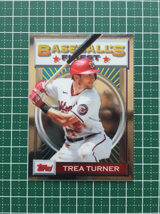 ★TOPPS MLB 2020 FINEST FLASHBACKS #155 TREA TURNER［WASHINGTON NATIONALS］ベースカード 20★