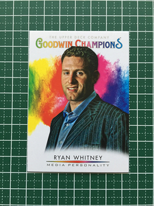 ★UPPER DECK 2021 GOODWIN CHAMPIONS #109 RYAN WHITNEY［MEDIA PERSONALITY］ベースカード「BASE SPLASH OF COLOR」★