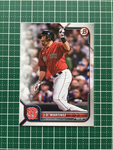 ★TOPPS MLB 2022 BOWMAN #26 J.D. MARTINEZ［BOSTON RED SOX］ベースカード「BASE」★