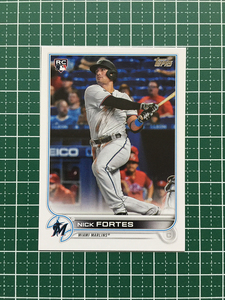 ★TOPPS MLB 2022 SERIES 2 #333 NICK FORTES［MIAMI MARLINS］ベースカード「BASE」ルーキー「RC」★