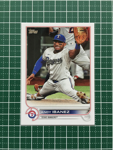 ★TOPPS MLB 2022 SERIES 2 #383 ANDY IBANEZ［TEXAS RANGERS］ベースカード「BASE」★