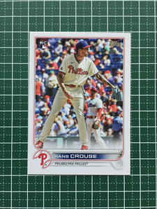 ★TOPPS MLB 2022 SERIES 2 #642 HANS CROUSE［PHILADELPHIA PHILLIES］ベースカード「BASE」ルーキー「RC」★