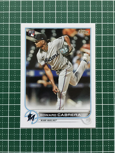 ★TOPPS MLB 2022 SERIES 2 #566 EDWARD CABRERA［MIAMI MARLINS］ベースカード「BASE」ルーキー「RC」★