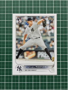 ★TOPPS MLB 2022 SERIES 2 #516 STEPHEN RIDINGS［NEW YORK YANKEES］ベースカード「BASE」ルーキー「RC」★