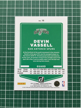 ★PANINI 2021-22 NBA DONRUSS #15 DEVIN VASSELL［SAN ANTONIO SPURS］ベースカード「BASE」★_画像2