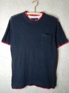 ｎ7655　TOMMY HILFIGER　トミー　ヒルフィガー　半袖　tシャツ　重ね着風　デザイン　人気　送料格安