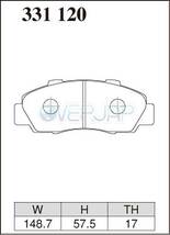 Z331120 DIXCEL Zタイプ ブレーキパッド フロント左右セット ホンダ オデッセイ RA1/RA2/RA3/RA4/RA5 1994/10～1999/12 2200～3000_画像2