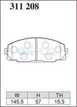 EC311208 DIXCEL EC ブレーキパッド フロント左右セット トヨタ グランビア KCH12K/VCH22K/VCH28K 1995/8～2005/1 3000～3400_画像2