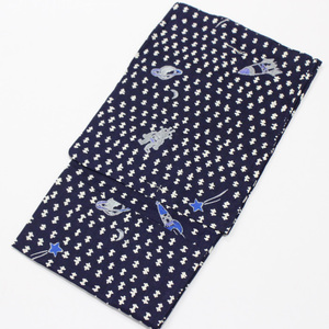 (L size ) Tsumori Chisato men's yukata for man brand new pre tatsumori chisato brand navy blue robot cotton flax 