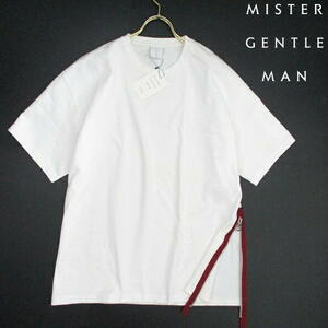 新品■完売　ミスタージェントルマン　サイドジップ　Tシャツ　SIDE ZIP BIG TEE　Mサイズ　白　ワイン　MISTER GENTLE MAN