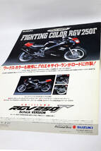 スズキ RGV250ガンマ シック バージョン SUZUKI RGV250Γ Shick VERSION VJ21 ポスターカタログ 中古品_画像3