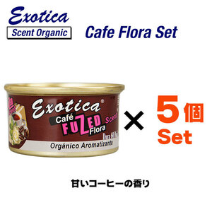 Exotica Organic Air Fresh Nnert (Cafe) набор из 5 Can Genometrics Car Room USA USA Coffee