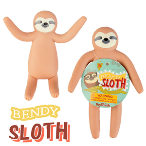 ベンディ スロース Bendy Sloth なまけもの 曲がる くねくね おもちゃ 面白 グッズ 雑貨 ユニーク 【メール便OK】