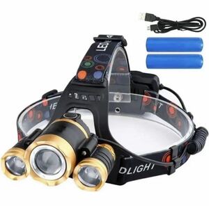 LED ヘッドライト ヘッドランプ ワークライト USB充電式 ヘッドバンドタイプ 釣り 夜釣り キャンプ アウトドア COBライト 12000LM 作業灯