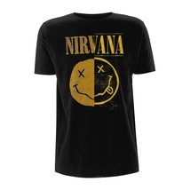 ★ニルヴァーナ Tシャツ NIRVANA SPLICED SMILEY - M 正規品! グランジ KURT COBAIN_画像1