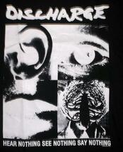 ★ディスチャージ Tシャツ DISCHARGE Hear Nothin 黒M 正規品 gbh crass exploited ukhc_画像1