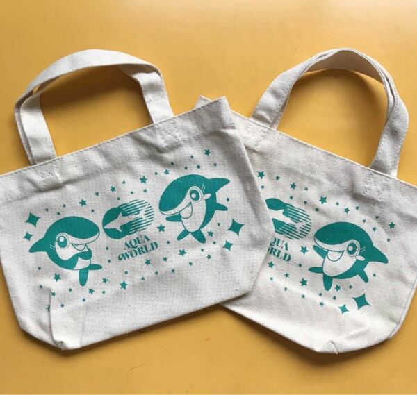 アクアワールド大洗☆大洗水族館☆ミニトートバック☆2個セット☆未使用保管品