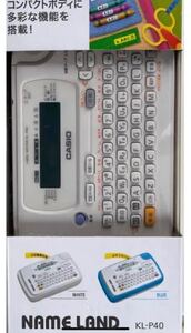 カシオ ラベルライター ネームランド コンパクトモデル KL-P40WE