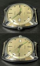 TIMEX タイメックス 腕時計 デイト フェイスのみ3点 自動巻き 25m サークル ゴールド シルバー_画像9