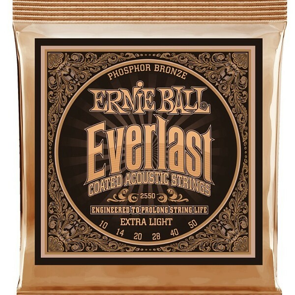 Ernie Ball #2550 Everlast Coated Extra Light 010-050 Phosphor Bronze アーニーボール コーティング弦 アコギ弦